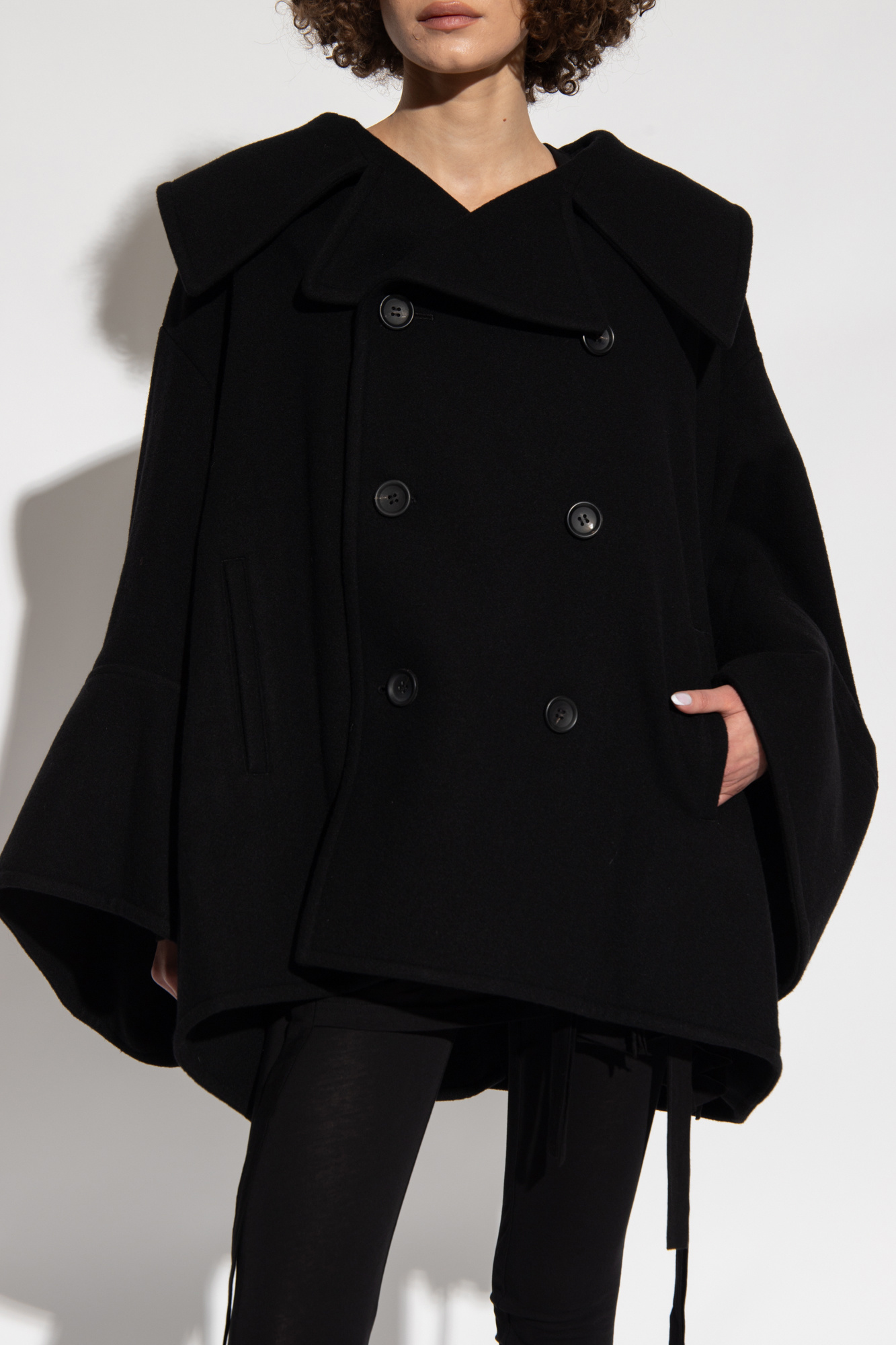 Black Wool coat Yohji Yamamoto - Vitkac Canada